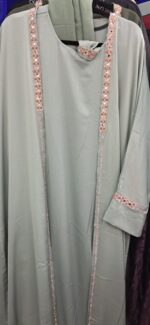 Handwork Abaya with Hijab - Image 2